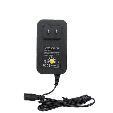 3V 4.5V 5V 6V 7.5V 9V 12V 2A 2.5A AC DC Adapter Adjustable Power Adapter Universal Charger Power Supply 30W, EU Plug, US Plug