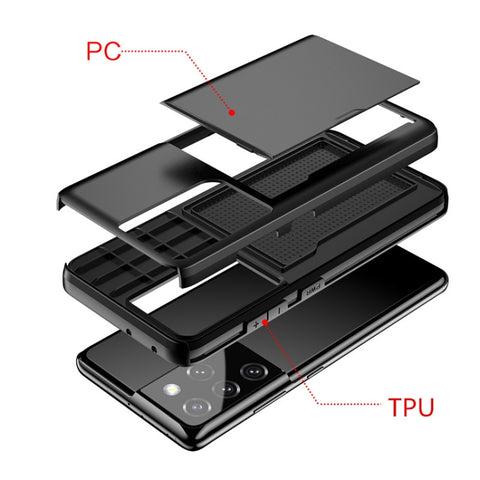 For Samsung Galaxy S21 Ultra / S30 Ultra Shockproof Armor Protective Case with Card Slot, For Samsung Galaxy S21 Ultra 5G