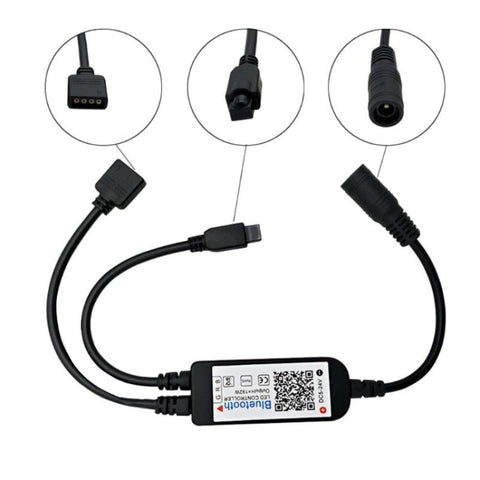 Bluetooth LED RGB Controller with 24 Keys Infrared Controller for 5630 5050 3528 2835 LED Strip, DC 5-24V
