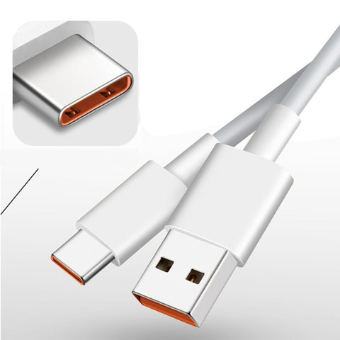 XJ-042 6A USB to USB-C / Type-C Fast Charging Data Cable, Length: 2m, 2m