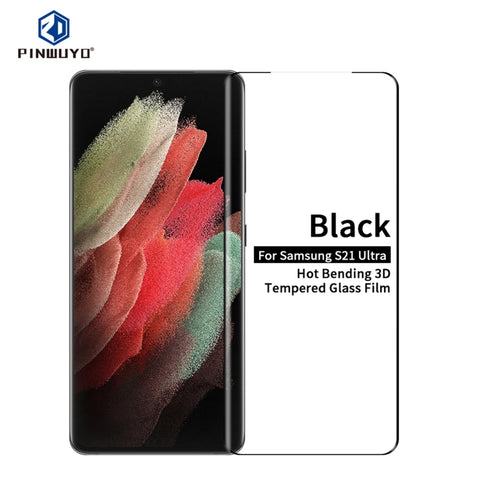 PINWUYO 9H 3D Hot Bending Tempered Glass Film, For Samsung Galaxy S21 Ultra 5G