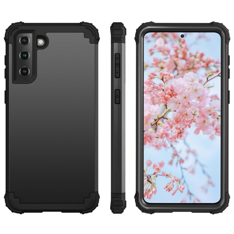 PC+ Silicone Three-piece Anti-drop Mobile Phone Protective Back Cover, For Samsung Galaxy S21 Plus 5G, For Samsung Galaxy S21 Ultra  5G, For Samsung Galaxy S21  5G