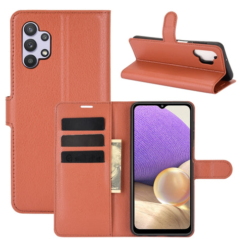 For Samsung Galaxy A32 5G Litchi Texture Horizontal Flip Protective Case with Holder & Card Slots & Wallet, For Galaxy A32 5G
