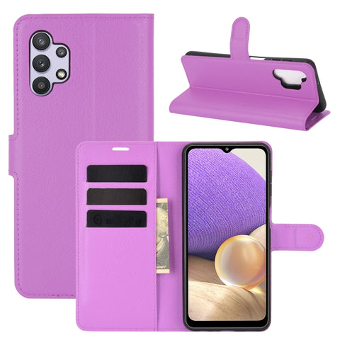 For Samsung Galaxy A32 5G Litchi Texture Horizontal Flip Protective Case with Holder & Card Slots & Wallet, For Galaxy A32 5G
