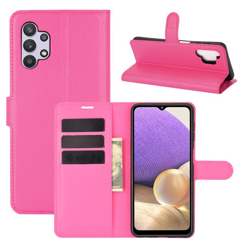 For Samsung Galaxy A32 5G Litchi Texture Horizontal Flip Protective Case with Holder & Card Slots & Wallet, For Galaxy A32 5G
