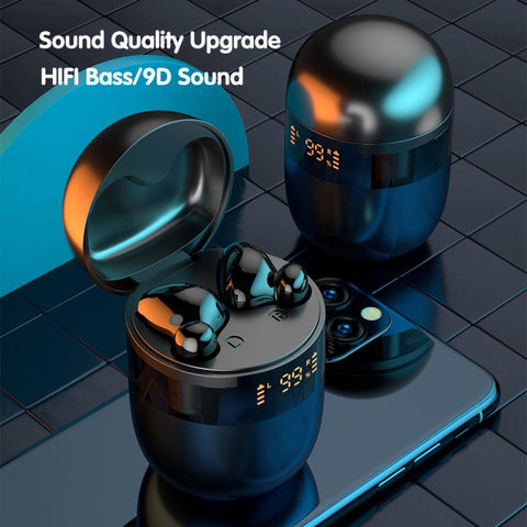 J28 TWS Wireless Bluetooth Earphones LED Digital Display HIFI Music Sport Earphone