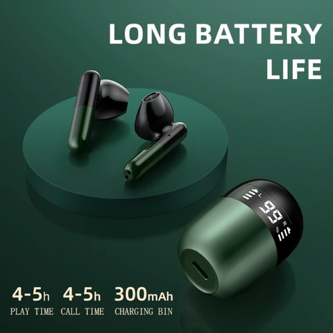 J28 TWS Wireless Bluetooth Earphones LED Digital Display HIFI Music Sport Earphone