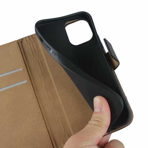 Plain Texture Cowhide Leather Horizontal Flip Case with Magnetic Clasp & Holder & Card Slots & Wallet, For iPhone 12 Pro Max, For iPhone 12 / 12 Pro, For iPhone 12 Mini, For Samsung Galaxy S20 FE