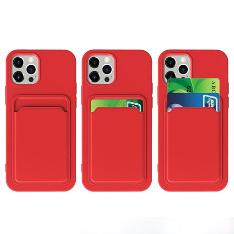 TPU + Flannel Lining Shockproof  Case with Card Slots, For iPhone 12 Pro Max, For iPhone 12 Pro, For iPhone 12, For  iPhone 12 Mini, For iPhone 11 Pro Max