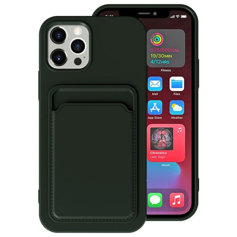 TPU + Flannel Lining Shockproof  Case with Card Slots, For iPhone 12 Pro Max, For iPhone 12 Pro, For iPhone 12, For  iPhone 12 Mini, For iPhone 11 Pro Max
