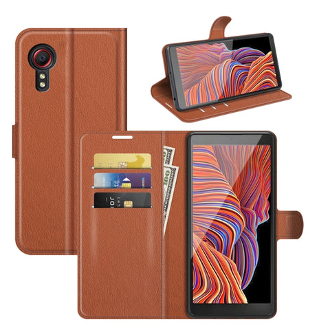 For Samsung Galaxy Xcover 5 / Xcover 5S Litchi Texture Horizontal Flip Protective Case with Holder & Card Slots & Wallet, For Galaxy Xcover 5