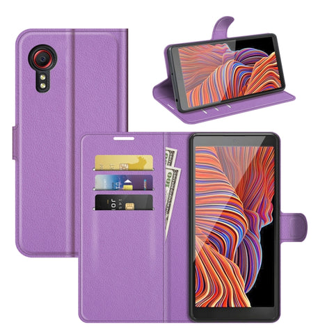 For Samsung Galaxy Xcover 5 / Xcover 5S Litchi Texture Horizontal Flip Protective Case with Holder & Card Slots & Wallet, For Galaxy Xcover 5