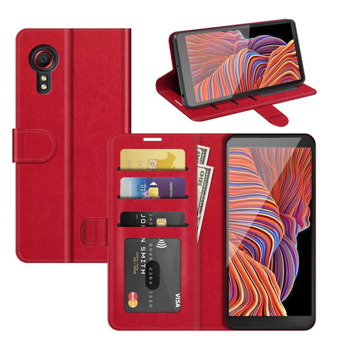 For Samsung Galaxy Xcover 5 / Xcover 5S R64 Texture Single Horizontal Flip Protective Case with Holder & Card Slots & Wallet& Photo Frame, For Samsung Galaxy Xcover 5