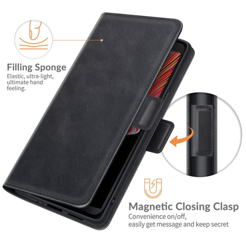 For Samsung Galaxy Xcover 5 / Xcover 5S Dual-side Magnetic Buckle Horizontal Flip Leather Case with Holder & Card Slots & Wallet, For Galaxy Xcover 5