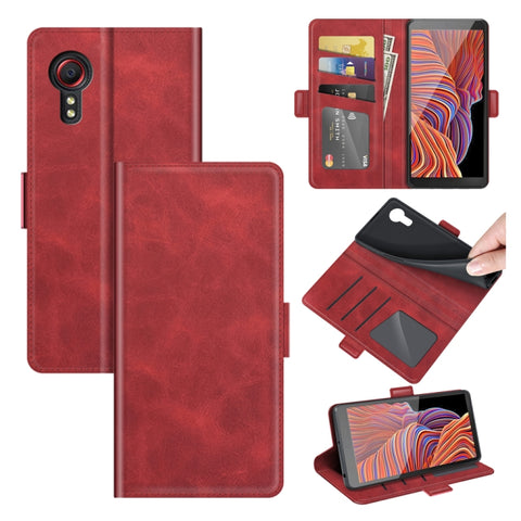 For Samsung Galaxy Xcover 5 / Xcover 5S Dual-side Magnetic Buckle Horizontal Flip Leather Case with Holder & Card Slots & Wallet, For Galaxy Xcover 5