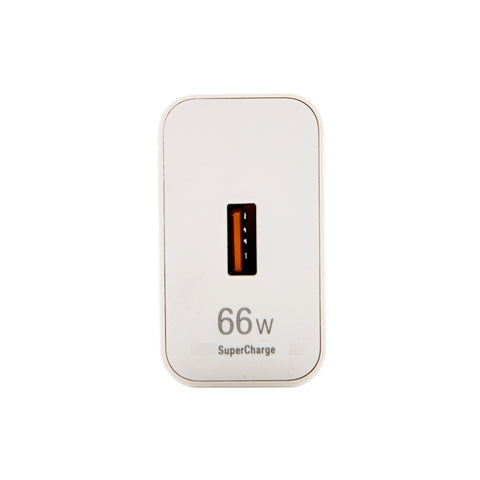 HW-66W 6A USB Fast Charging Travel Charger With EU Plug Conversion Head, With EU Plug