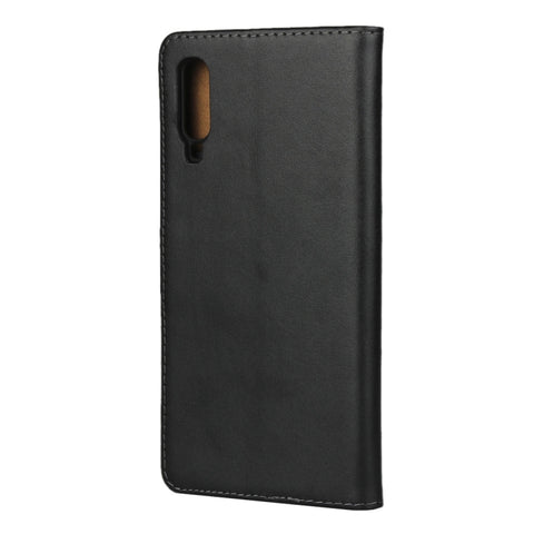Leather Horizontal Flip Holster for Samsung Galaxy A70 with Magnetic Clasp and Bracket and Card Slot and Wallet, For Galaxy A70