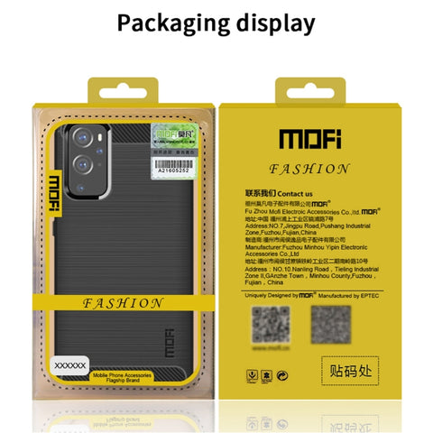 For OnePlus 9 Pro MOFI Gentleness Series Brushed Texture Carbon Fiber Soft TPU Case, For OnePlus 9 Pro