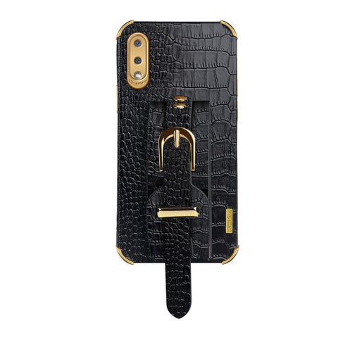 Electroplated TPU Crocodile Pattern Leather Case with Wrist Strap, For Samsung Galaxy A02, For Samsung  Galaxy A02s (EU Version), For Samsung Galaxy A12, For Samsung Galaxy A21S, For Samsung Galaxy A32 4G, For Samsung Galaxy S20 FE                     ...