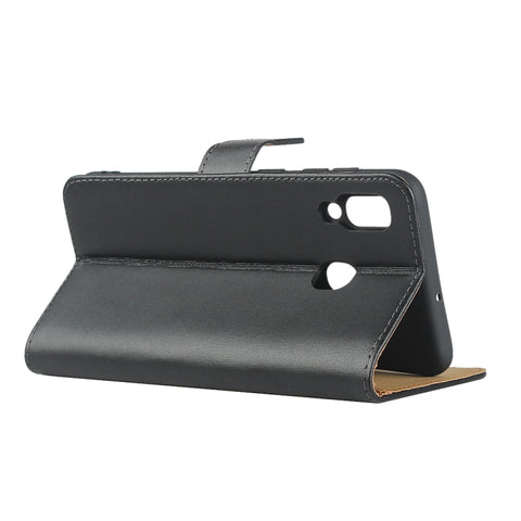 Leather Horizontal Flip Holster for Samsung Galaxy A30/A20 with Magnetic Clasp and Bracket and Card Slot and Wallet, For Galaxy A30