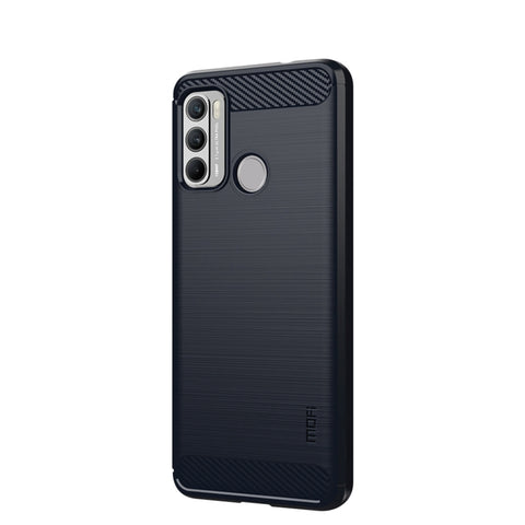 MOFI Gentleness Series Brushed Texture Carbon Fiber Soft TPU Case, For Huawei P50, For Huawei P Smart 2021 / Y7A, For Samsung Galaxy S21 FE, For Samsung Galaxy A82 / Quantum2, For Samsung Galaxy A22 5G, For Nokia 1.4, For Motorola G60 / G40 Fusion