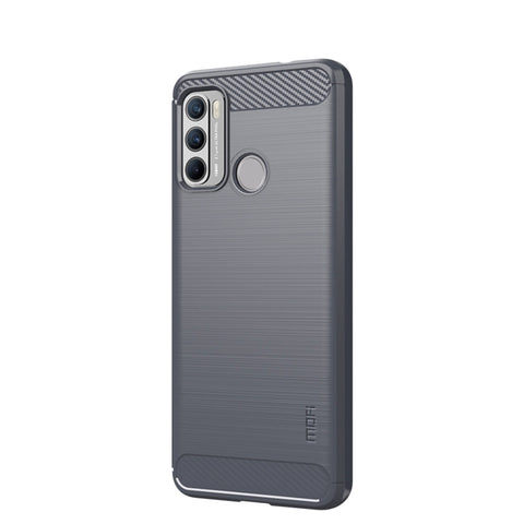 MOFI Gentleness Series Brushed Texture Carbon Fiber Soft TPU Case, For Huawei P50, For Huawei P Smart 2021 / Y7A, For Samsung Galaxy S21 FE, For Samsung Galaxy A82 / Quantum2, For Samsung Galaxy A22 5G, For Nokia 1.4, For Motorola G60 / G40 Fusion