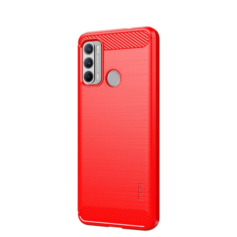 MOFI Gentleness Series Brushed Texture Carbon Fiber Soft TPU Case, For Huawei P50, For Huawei P Smart 2021 / Y7A, For Samsung Galaxy S21 FE, For Samsung Galaxy A82 / Quantum2, For Samsung Galaxy A22 5G, For Nokia 1.4, For Motorola G60 / G40 Fusion