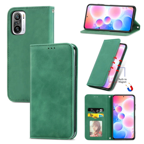 Retro Skin Feel Business Magnetic Horizontal Flip Leather Case With Holder & Card Slots & Wallet & Photo Frame, For Redmi Note 10 Pro, For Xiaomi Mi 11 Lite, For Xiaomi Mi 10S, For Xiaomi Redmi Note10 5G, For Xiaomi Redmi K40, For OPPO Reno5 Pro+ 5G   ...