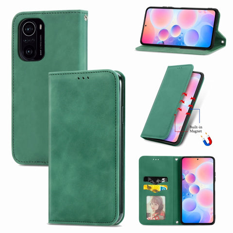 Retro Skin Feel Business Magnetic Horizontal Flip Leather Case With Holder & Card Slots & Wallet & Photo Frame, For Redmi Note 10 Pro, For Xiaomi Mi 11 Lite, For Xiaomi Mi 10S, For Xiaomi Redmi Note10 5G, For Xiaomi Redmi K40, For OPPO Reno5 Pro+ 5G   ...