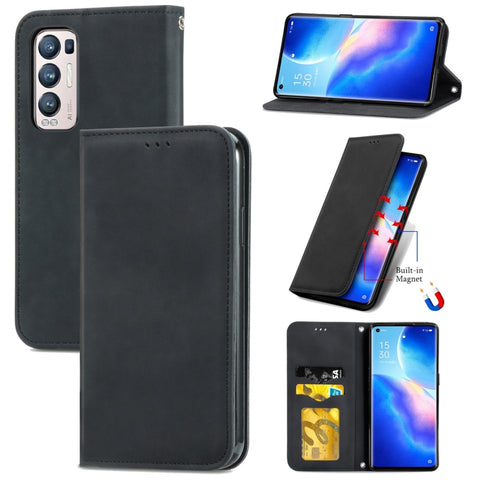 Retro Skin Feel Business Magnetic Horizontal Flip Leather Case With Holder & Card Slots & Wallet & Photo Frame, For Redmi Note 10 Pro, For Xiaomi Mi 11 Lite, For Xiaomi Mi 10S, For Xiaomi Redmi Note10 5G, For Xiaomi Redmi K40, For OPPO Reno5 Pro+ 5G   ...