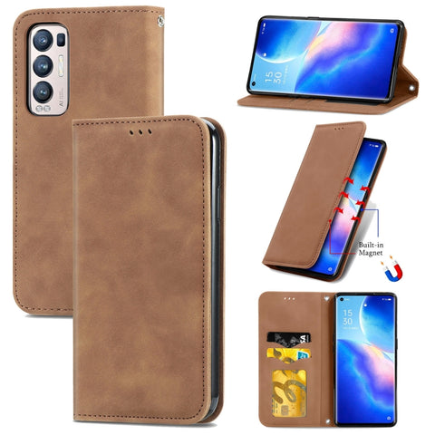 Retro Skin Feel Business Magnetic Horizontal Flip Leather Case With Holder & Card Slots & Wallet & Photo Frame, For Redmi Note 10 Pro, For Xiaomi Mi 11 Lite, For Xiaomi Mi 10S, For Xiaomi Redmi Note10 5G, For Xiaomi Redmi K40, For OPPO Reno5 Pro+ 5G   ...