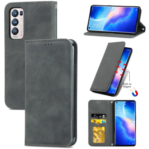 Retro Skin Feel Business Magnetic Horizontal Flip Leather Case With Holder & Card Slots & Wallet & Photo Frame, For Redmi Note 10 Pro, For Xiaomi Mi 11 Lite, For Xiaomi Mi 10S, For Xiaomi Redmi Note10 5G, For Xiaomi Redmi K40, For OPPO Reno5 Pro+ 5G   ...