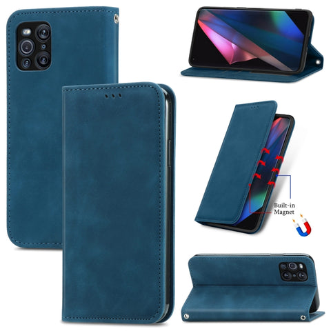 Retro Skin Feel Business Magnetic Horizontal Flip Leather Case With Holder & Card Slots & Wallet & Photo Frame, For Redmi Note 10 Pro, For Xiaomi Mi 11 Lite, For Xiaomi Mi 10S, For Xiaomi Redmi Note10 5G, For Xiaomi Redmi K40, For OPPO Reno5 Pro+ 5G   ...