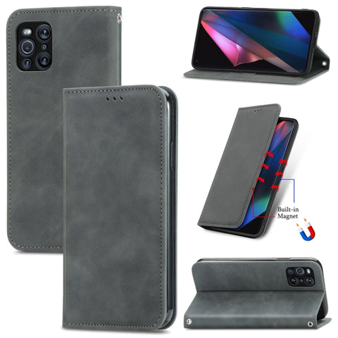 Retro Skin Feel Business Magnetic Horizontal Flip Leather Case With Holder & Card Slots & Wallet & Photo Frame, For Redmi Note 10 Pro, For Xiaomi Mi 11 Lite, For Xiaomi Mi 10S, For Xiaomi Redmi Note10 5G, For Xiaomi Redmi K40, For OPPO Reno5 Pro+ 5G   ...