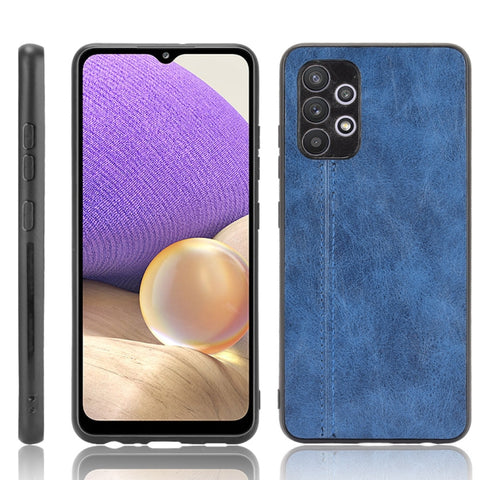 For Samsung Galaxy A32 4G European version Shockproof Sewing Cow Pattern Skin PC + PU + TPU Case, For Galaxy A32 4G European version