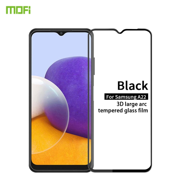 MOFI 9H 3D Explosion-proof Curved Screen Tempered Glass Film, For Samsung Galaxy A22 5G, For Samsung Galaxy A72 4G/5G, For Samsung Galaxy S21 FE