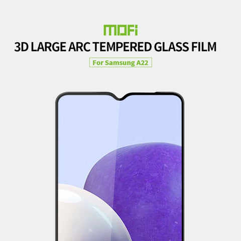 MOFI 9H 3D Explosion-proof Curved Screen Tempered Glass Film, For Samsung Galaxy A22 5G, For Samsung Galaxy A72 4G/5G, For Samsung Galaxy S21 FE