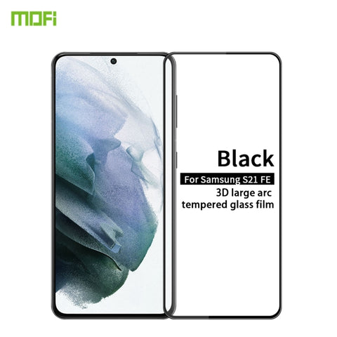 MOFI 9H 3D Explosion-proof Curved Screen Tempered Glass Film, For Samsung Galaxy A22 5G, For Samsung Galaxy A72 4G/5G, For Samsung Galaxy S21 FE