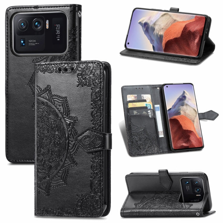 Mandala Embossing Pattern Horizontal Flip Leather Case with Holder & Card Slots & Wallet & Lanyard, For Xiaomi Mi 11 Ultra