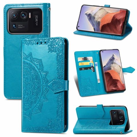 Mandala Embossing Pattern Horizontal Flip Leather Case with Holder & Card Slots & Wallet & Lanyard, For Xiaomi Mi 11 Ultra