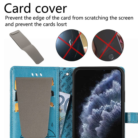 Cute Cat and Dog Embossed Horizontal Flip Leather Case with Holder & Card Slots & Wallet & Crossbody Lanyard & Card Cover, For Samsung Galaxy A32 4G, For Samsung Galaxy A32 5G, For Samsung Galaxy A22 4G, For Samsung Galaxy A22 5G                       ...