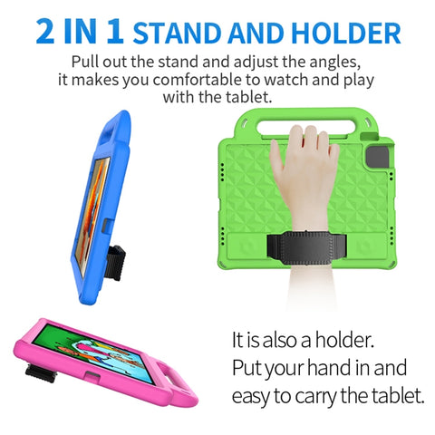 Diamond Series EVA Anti-Fall Shockproof Sleeve Protective Shell Case with Holder & Strap, For iPad Pro 11 2018, For iPad Pro 11 2020, For iPad Pro 11 2022 / 2021, For iPad Air 4 10.9 2020