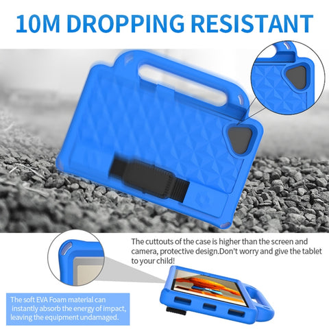 Diamond Series EVA Anti-Fall Shockproof Sleeve Protective Shell Case with Holder & Strap, For Galaxy Tab A7 Lite T220 / T225, For Galaxy Tab A 8.0 T290 / T295 2019, For Galaxy Tab A 8.4 T307/T307U 2020