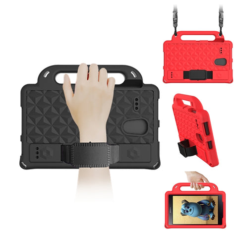 Diamond Series EVA  Anti-Fall Shockproof Sleeve Protective Shell Case with Holder & Strap, For Galaxy Tab A 8.0 T380/385/T387, For Galaxy Tab 4 8.0 T330/T331/T377