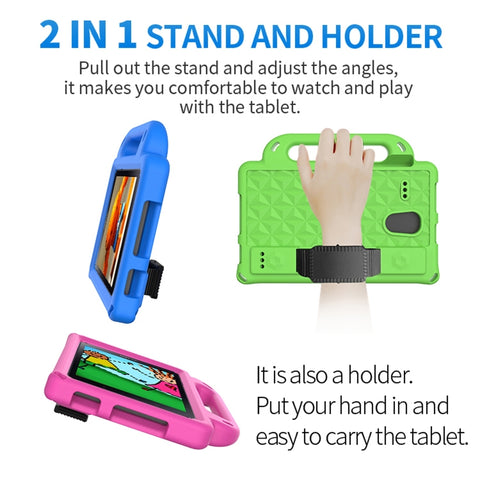 Diamond Series EVA  Anti-Fall Shockproof Sleeve Protective Shell Case with Holder & Strap, For Galaxy Tab A 8.0 T380/385/T387, For Galaxy Tab 4 8.0 T330/T331/T377