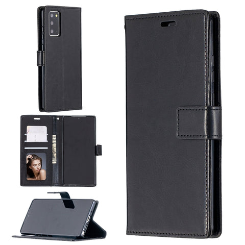 For Samsung Galaxy S21 FE Crazy Horse Texture Horizontal Flip Leather Case with Holder & Card Slots & Wallet & Photo Frame, For Galaxy S21 FE