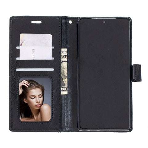 For Samsung Galaxy S21 FE Crazy Horse Texture Horizontal Flip Leather Case with Holder & Card Slots & Wallet & Photo Frame, For Galaxy S21 FE