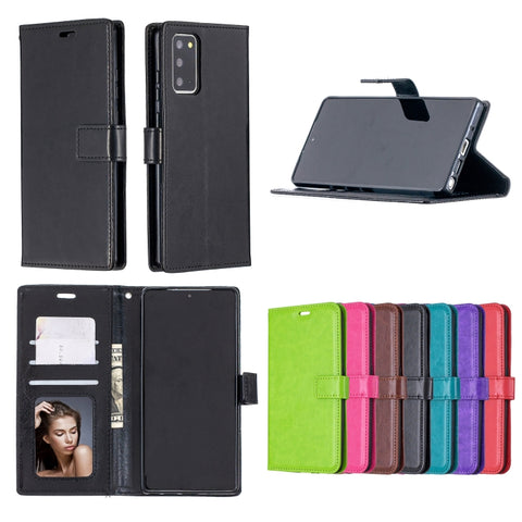 For Samsung Galaxy A32 4G Crazy Horse Texture Horizontal Flip Leather Case with Holder & Card Slots & Wallet & Photo Frame, For Galaxy A32 4G