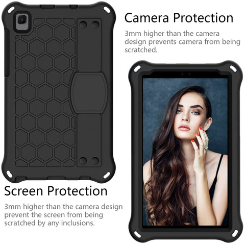 Honeycomb Design EVA + PC Material Four Corner Anti Falling Flat Protective Shell with Strap, For Samsung Galaxy Tab A 8.0 2019 P200, For Samsung Galaxy Tab A 8.0 2019 P200 / P205
