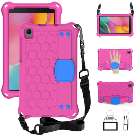Honeycomb Design EVA + PC Material Four Corner Anti Falling Flat Protective Shell with Strap, For Samsung Galaxy Tab A 8.0 2019 P200, For Samsung Galaxy Tab A 8.0 2019 P200 / P205